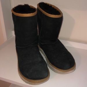 UGG Classic Suede Lined Short Rustic Weave Boot